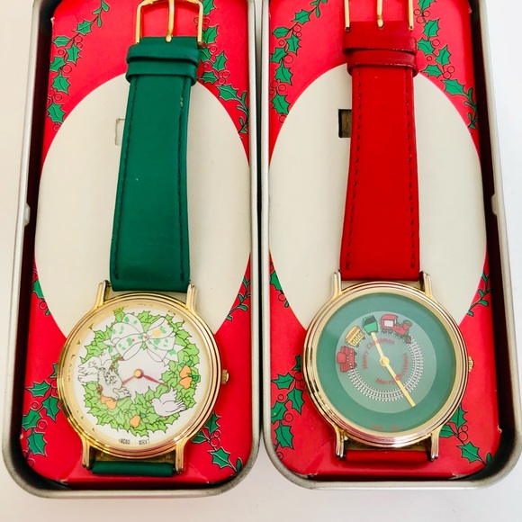 Accessories - Tin Boxed Dove and Train Christmas Watches
